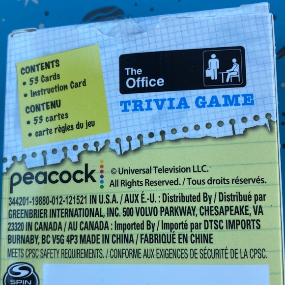 FINAL DROP 🌟 NWT the Office trivia game tv show trivia game - Picture 2 of 2